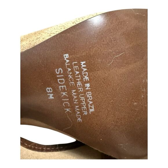 Carlos Santana Sidekick Brown Suede and leather Block Heel. Size 8M - Picture 7 of 9